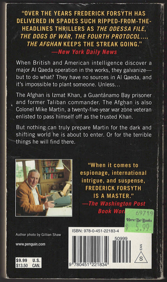 The Afghan by Frederick Forsyth back cover