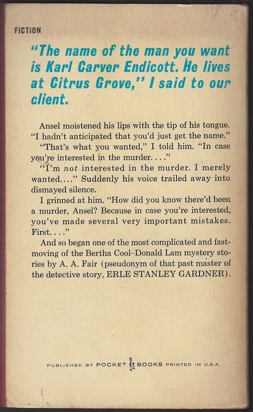 Beware the Curves by A. A. Fair back cover