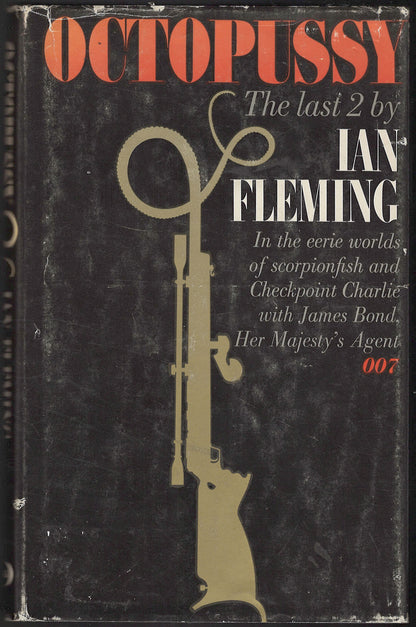 Front cover of Octopussy by Ian Fleming with a gun illustration on a black background.