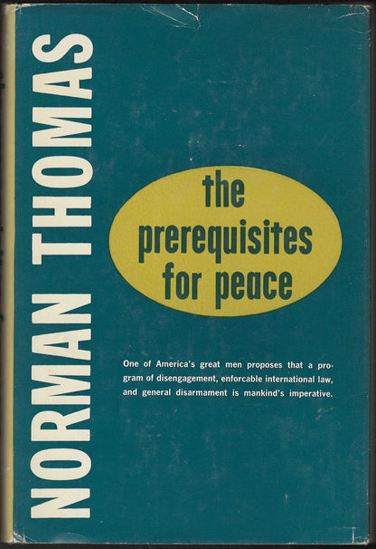 The Prerequisites for Peace by Norman Thomas front cover
