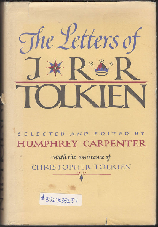 Front cover of The Letters of J.R.R. Tolkien with text and decorative elements.