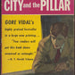 Front cover of The City and the Pillar by Gore Vidal with a yellow and pink design.