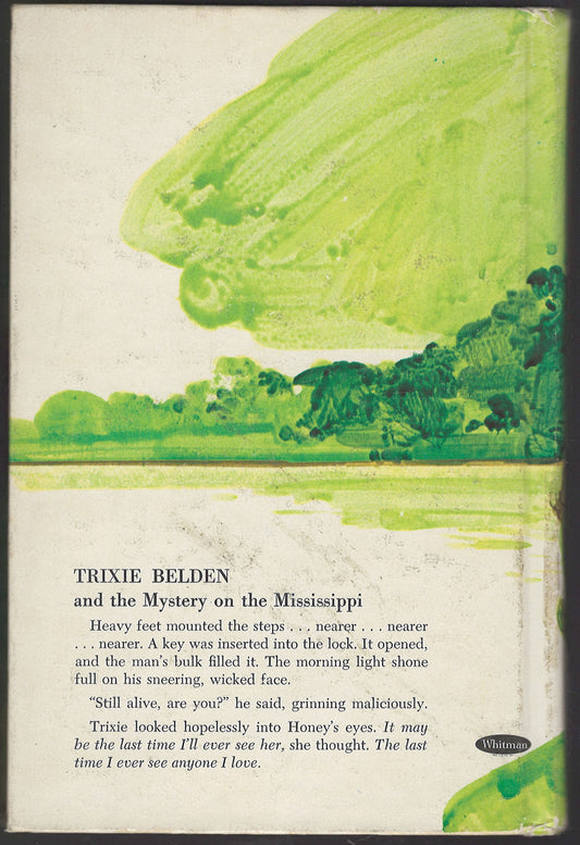 Trixie Belden and the Mystery on the Mississippi back cover