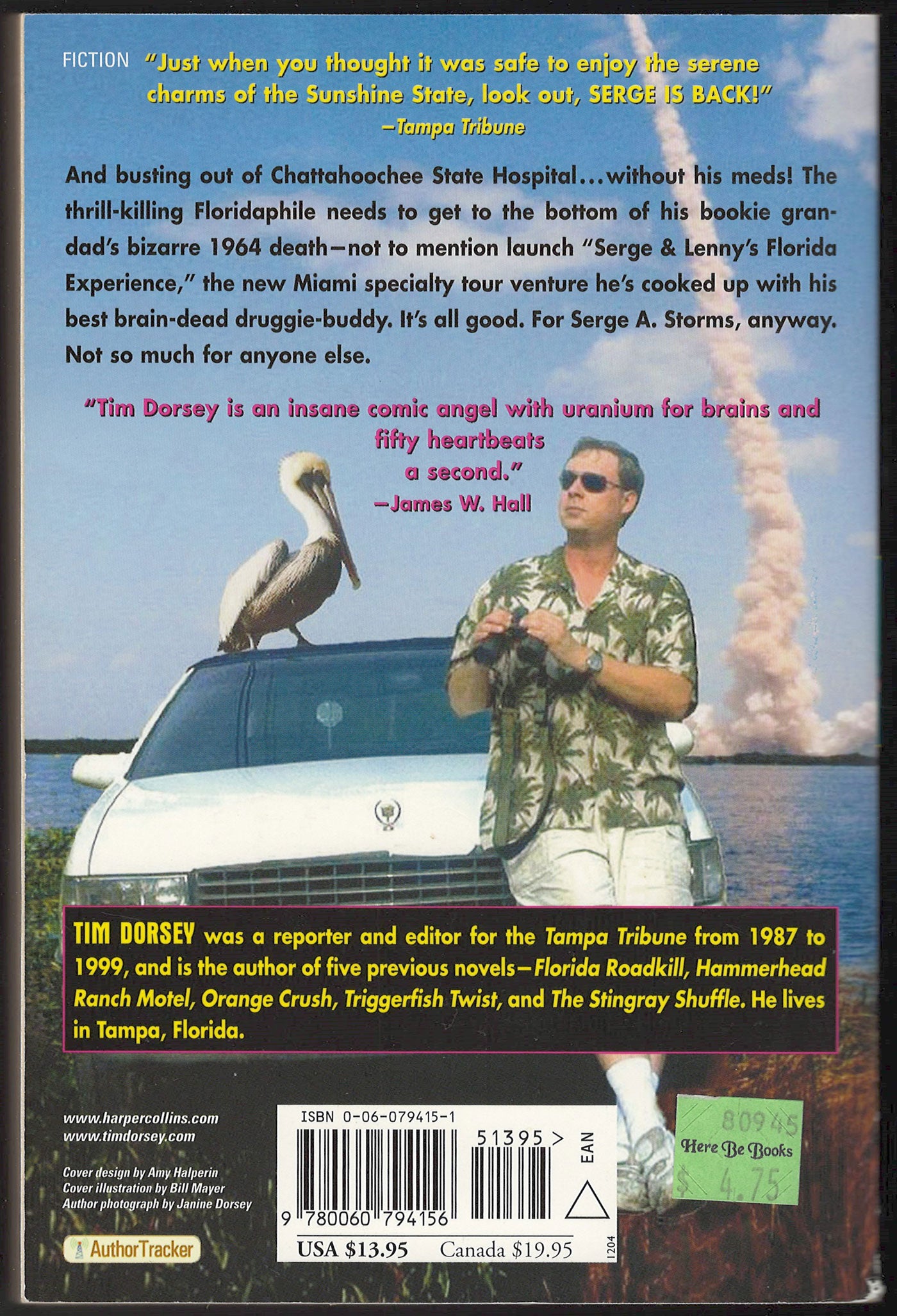 Cadillac Beach by Tim Dorsey back cover