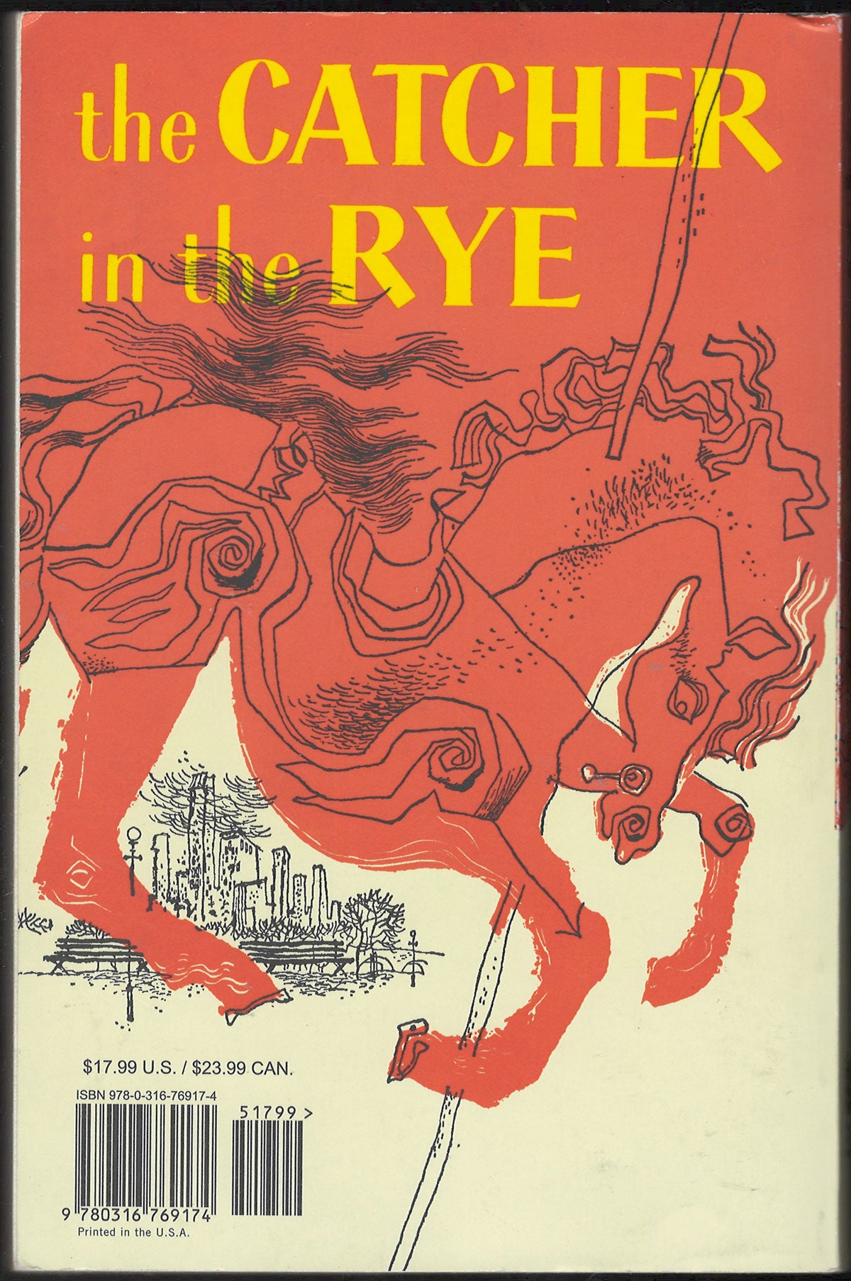 The Catcher in the Rye by J. D. Salinger back cover
