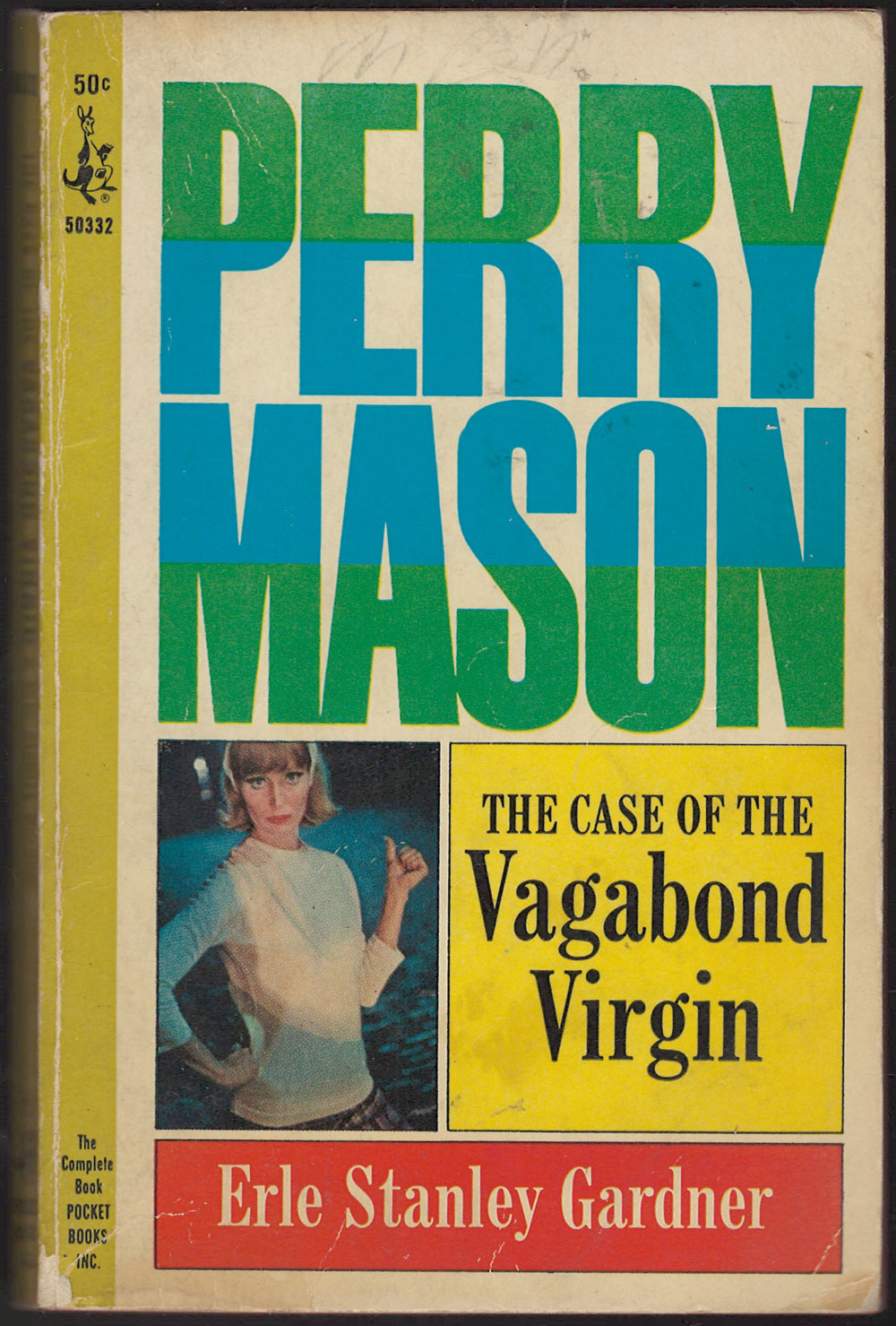 Front cover of The Case of the Vagabond Virgin by Erle Stanley Gardner featuring Perry Mason.