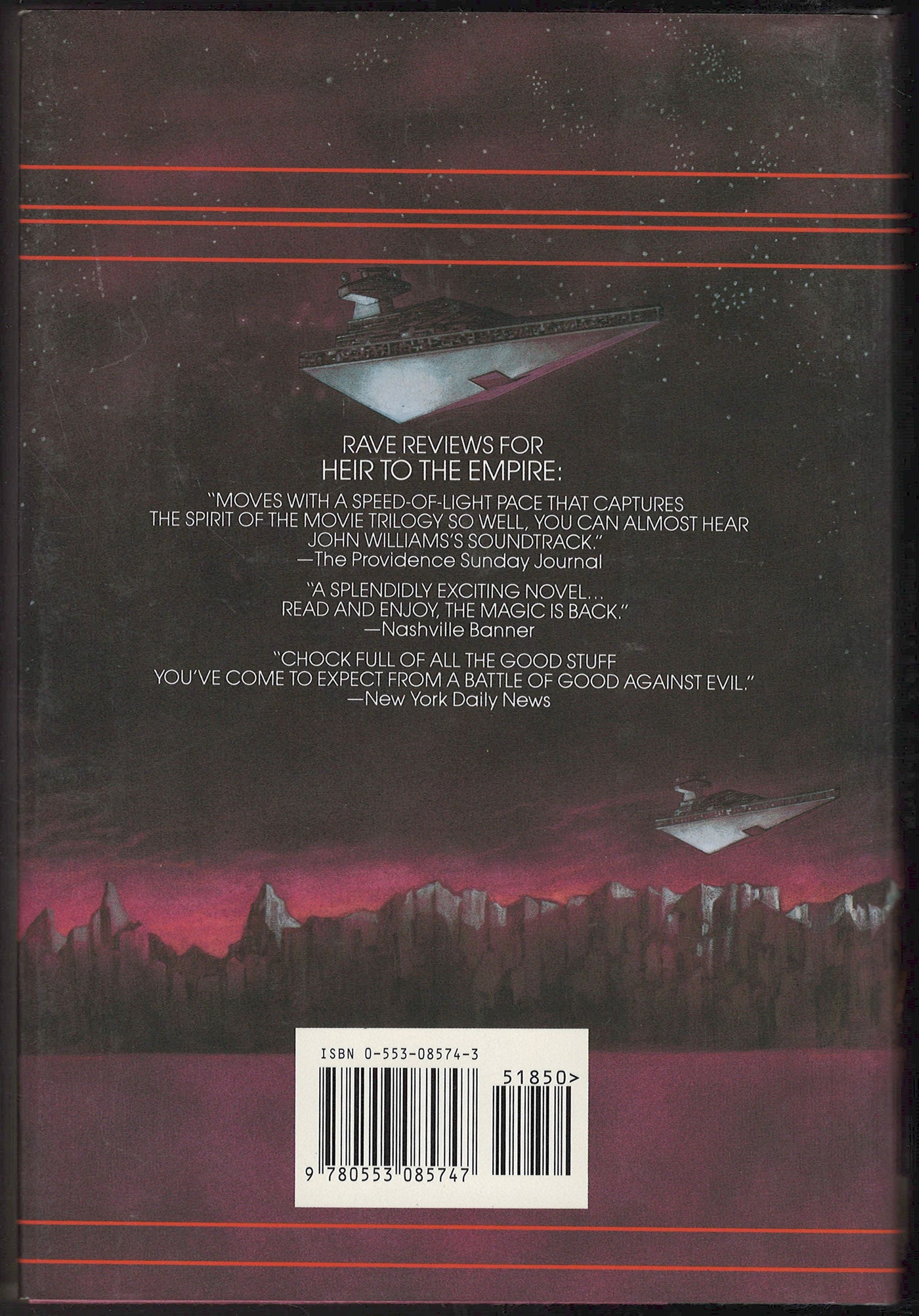 Dark Force Rising by Timothy Zahn back cover
