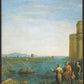Front cover of The Aeneid of Virgil with a painting of a classical scene on the cover.