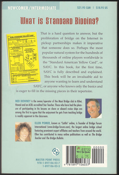 Standard Bidding With Sayc back cover