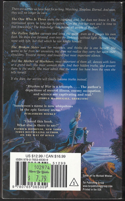 Rhythm of War by Brandon Sanderson back cover