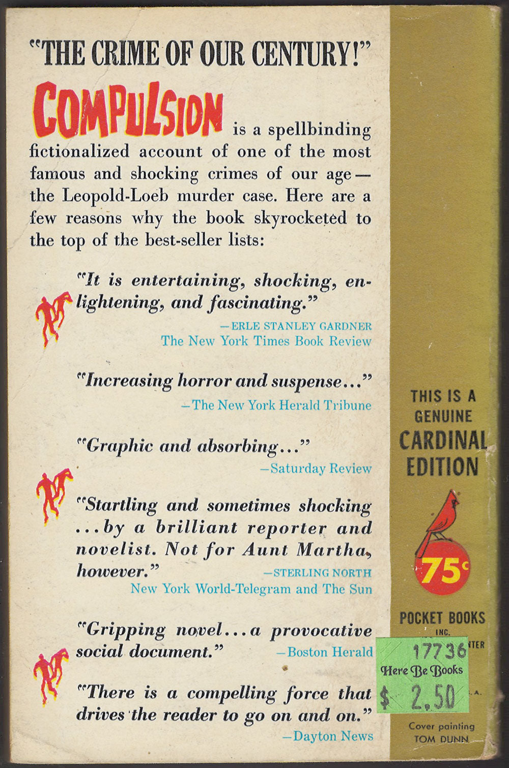 Compulsion by Meyer Levin back cover