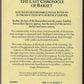 Back cover of The Last Chronicle of Barset by Anthony Trollope 