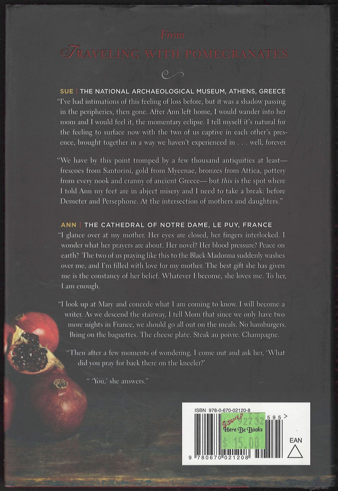 Traveling with Pomegranates by Sue Monk Kidd and Ann Kidd Taylor back cover