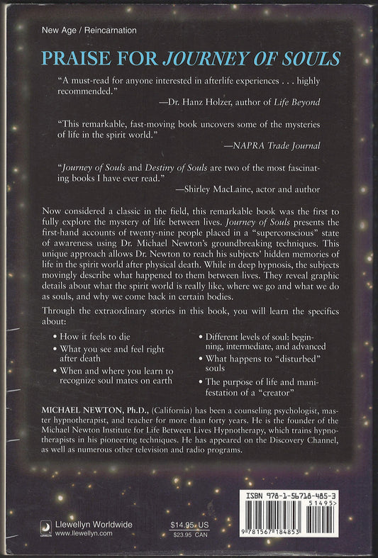 Journey of Souls by Michael Newton back cover