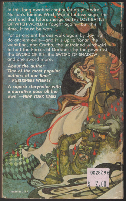 Trey of Swords by Andre Norton back cover
