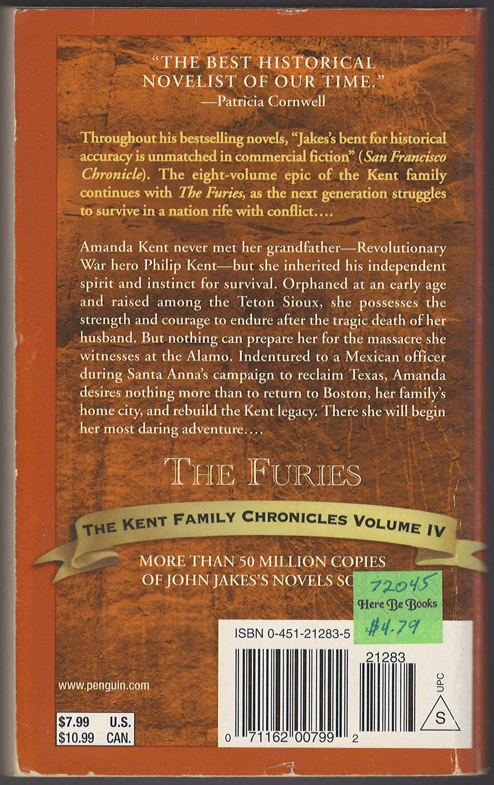 The Furies by John Jakes back cover