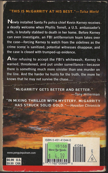 Under the Color of Law by Michael McGarrity back cover