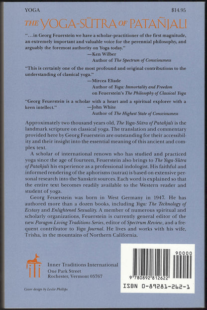 The Yoga-Sutra of Patanjali by Georg Feuerstein back cover