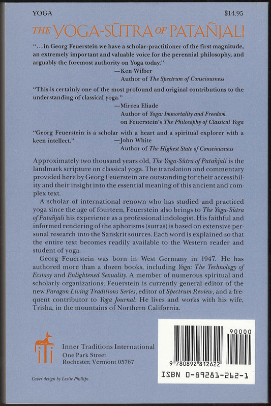 The Yoga-Sutra of Patanjali by Georg Feuerstein back cover