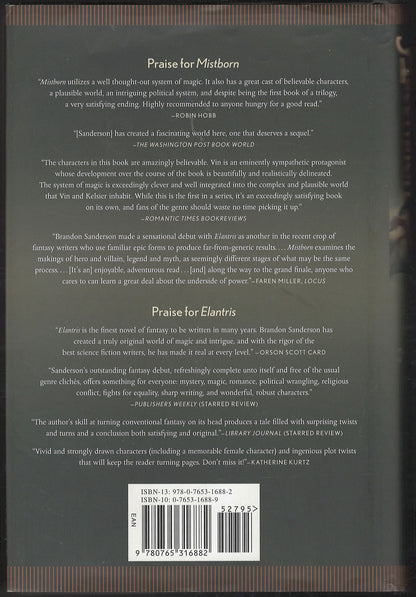 The Well of Ascension by Brandon Sanderson back cover