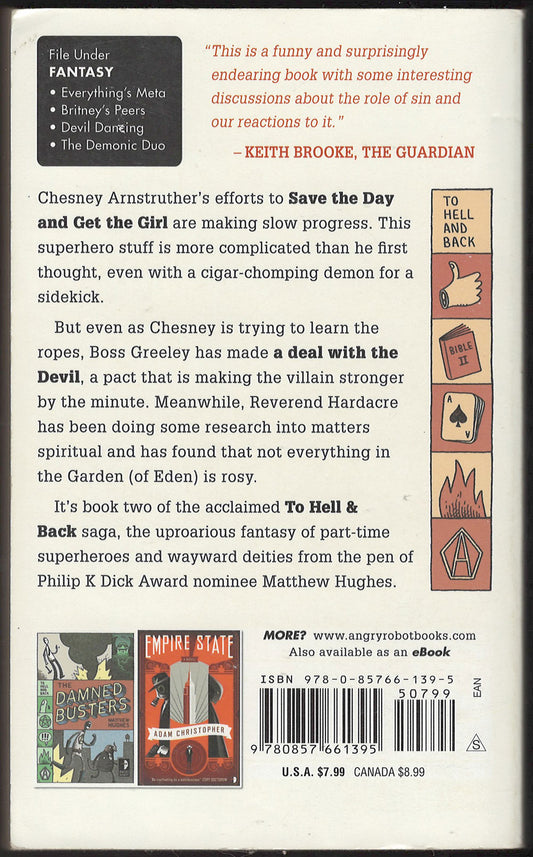 Costume Not Included by Matthew Hughes back cover