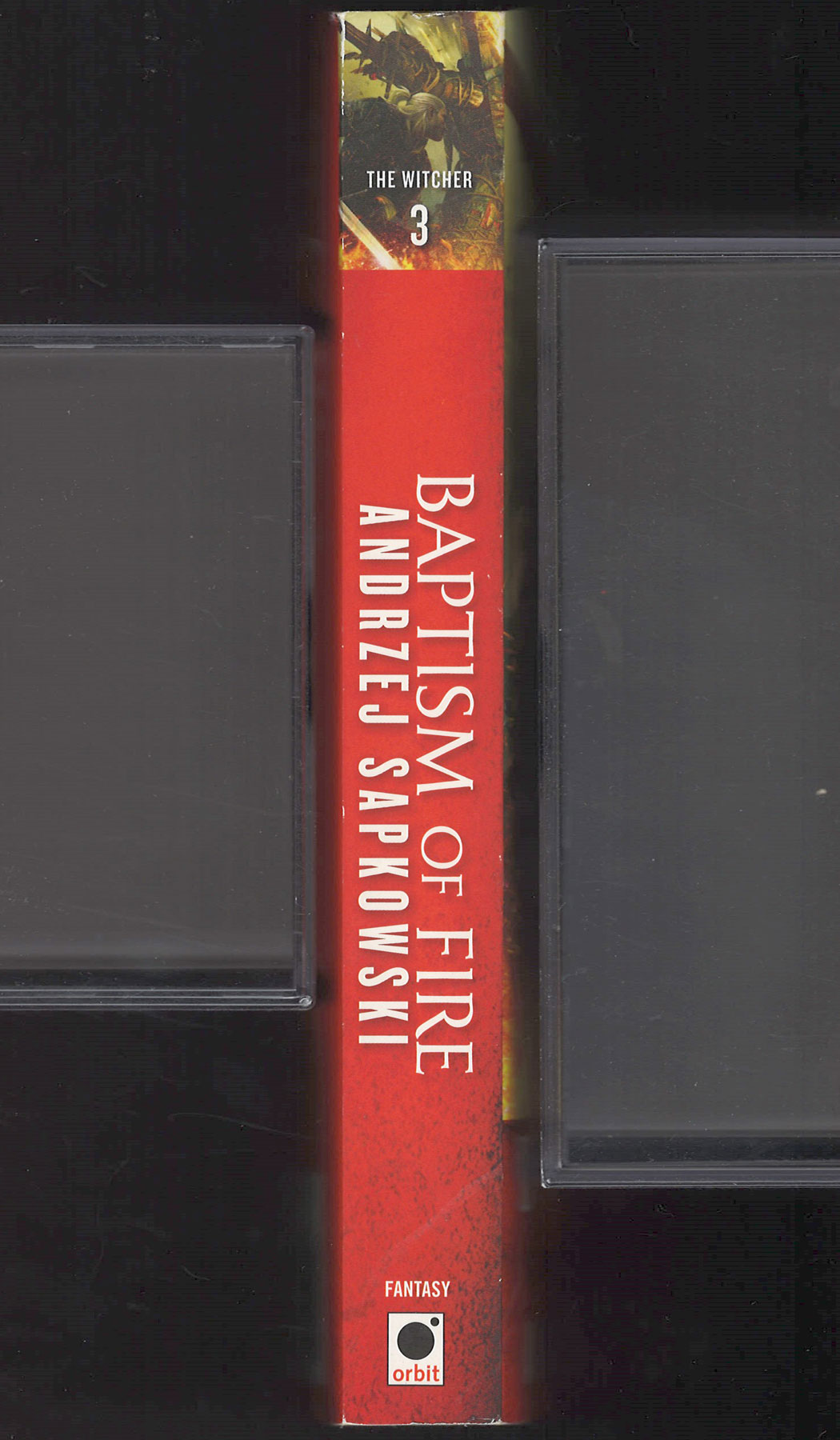 Baptism of Fire by Andrzej Sapkowski spine