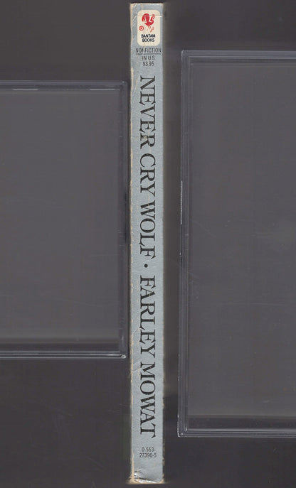 Never Cry Wolf by Farley Mowat spine
