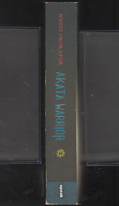 Spine of the book Akata Warrior by Nnedi Okorafor.