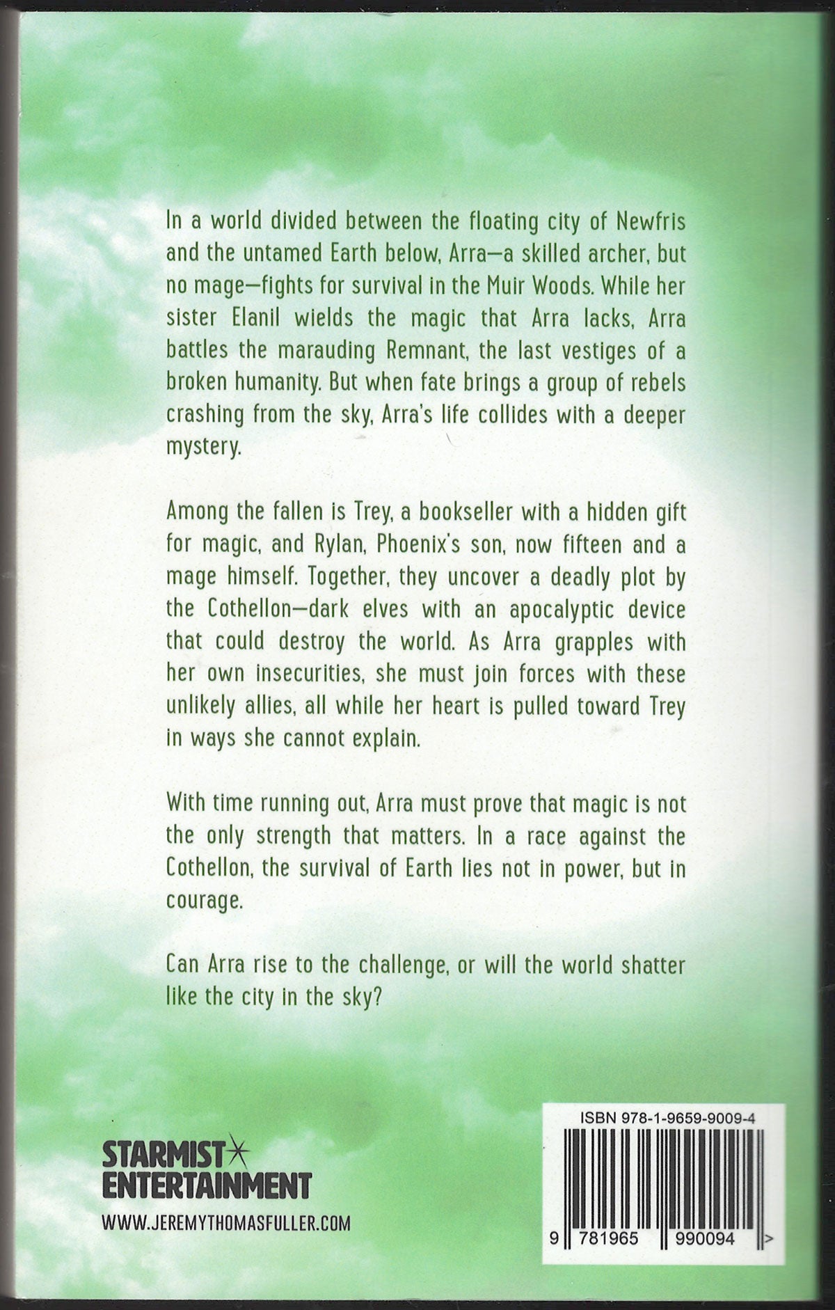 The Death Edge by Jeremy Thomas Fuller back cover