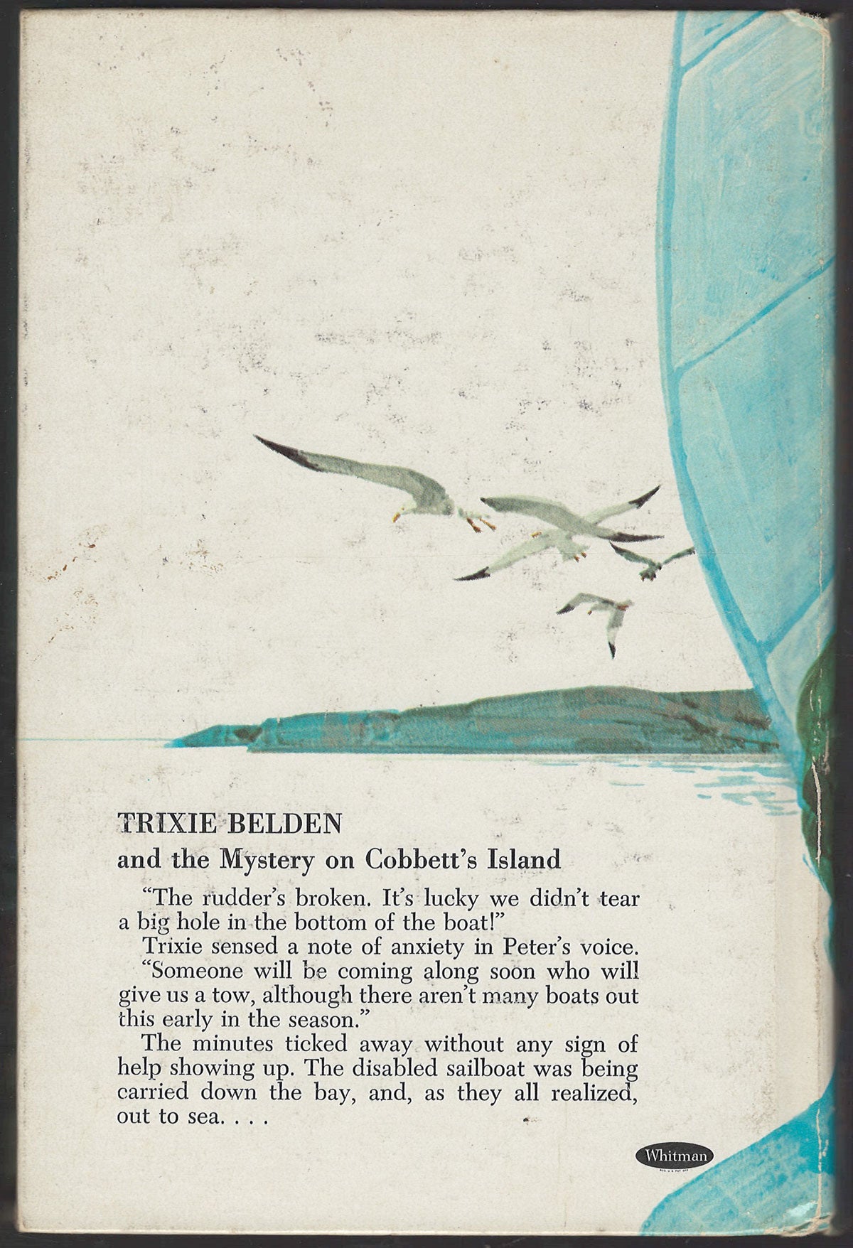 Trixie Belden and the Mystery on Cobbett's Island back cover