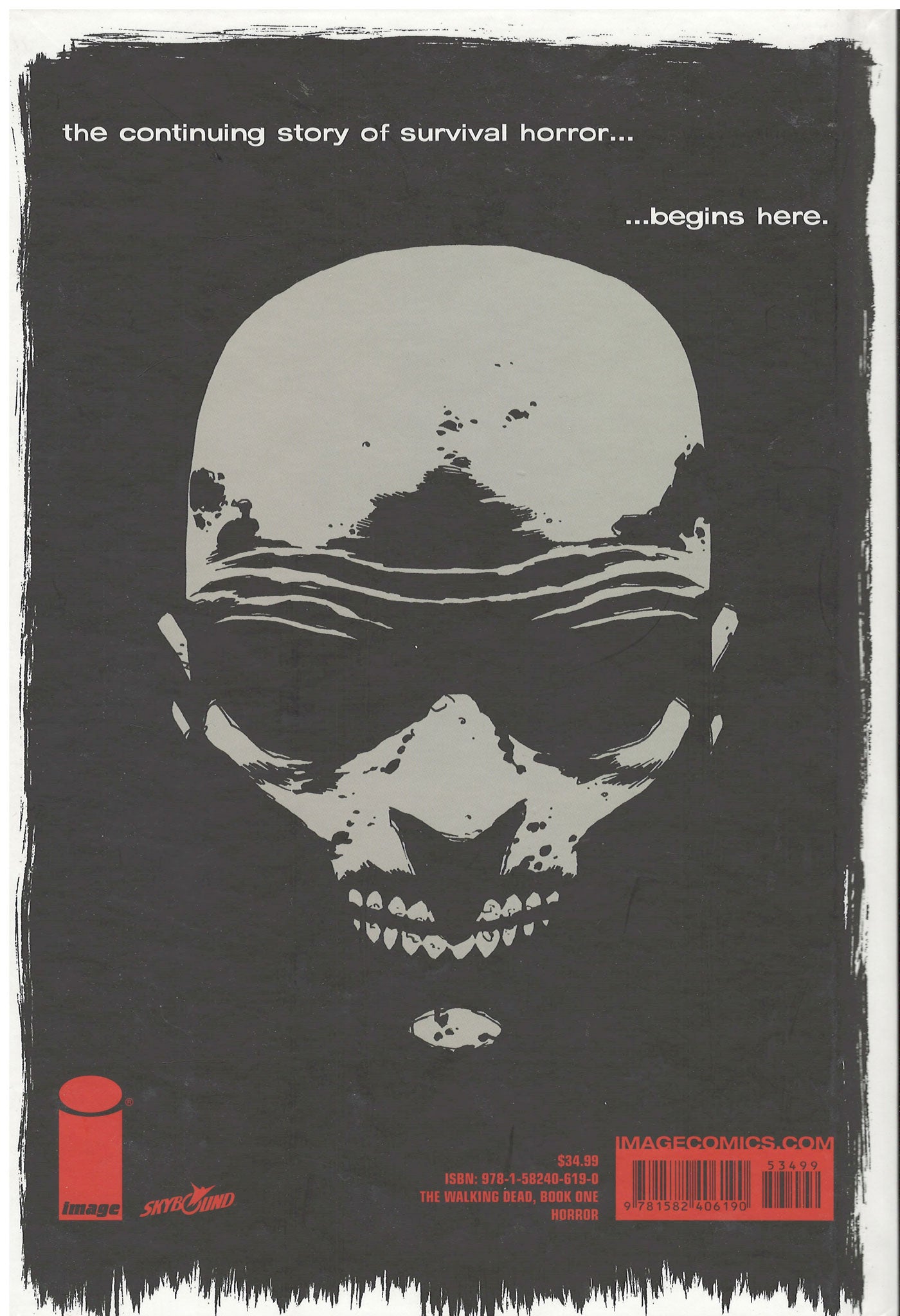 Walking Dead: Book 1 by Robert Kirkman back cover