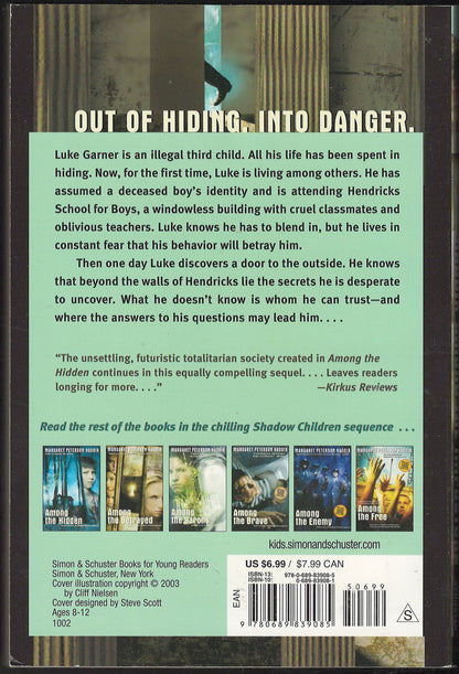 Among the Imposters by Margaret Peterson Haddix back cover