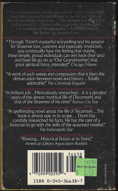 Panther in the Sky by James Alexander Thom back cover