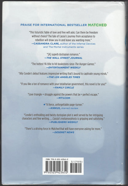 Crossed by Ally Condie back cover