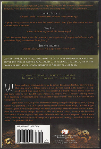 The Barrow by Mark Smylie back cover
