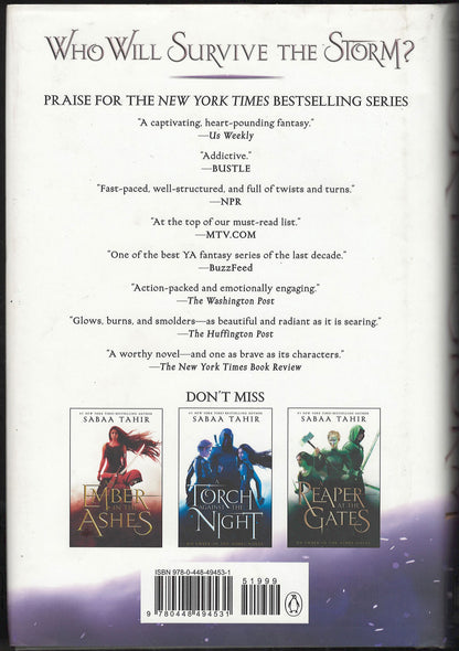 A Sky Beyond the Storm by Sabaa Tahir back cover