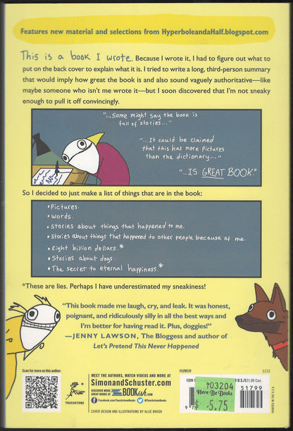 Hyperbole and a Half by Allie Brosh back cover