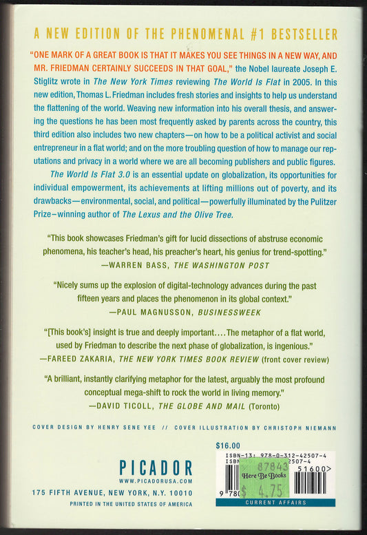 The World Is Flat A Brief History of the Twenty-first Century by Thomas L. Friedman back cover