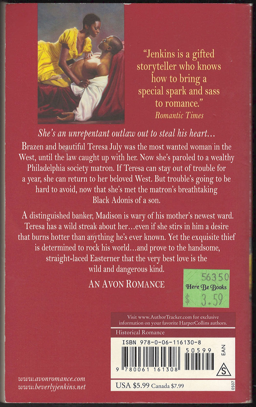 Wild Sweet Love by Beverly Jenkins back cover