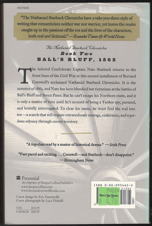 Copperhead by Bernard Cornwell back cover