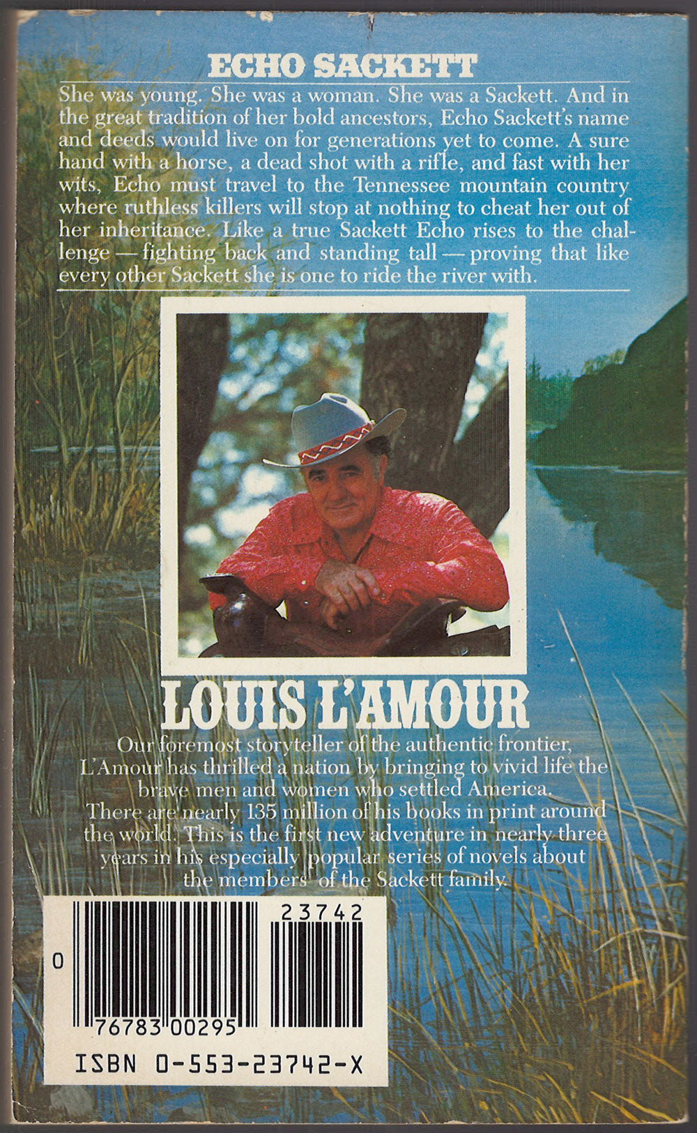 Ride the River by Louis L'Amour back cover