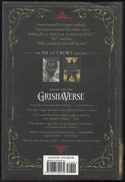 Crooked Kingdom by Leigh Bardugo back cover