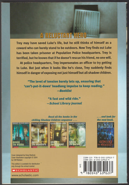 Among the Brave by Margaret Peterson Haddix back cover