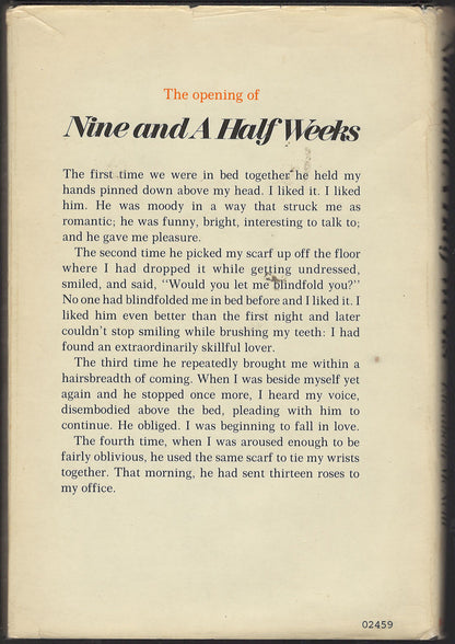 Nine and A Half Weeks by Elizabeth McNeill back cover