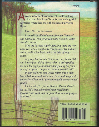 Out to Pasture (but not over the hill) by Effie Leland Wilder back cover