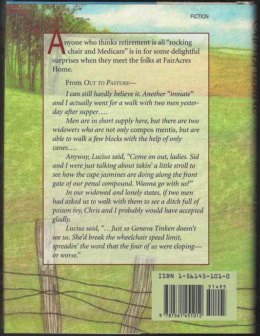 Out to Pasture (but not over the hill) by Effie Leland Wilder back cover