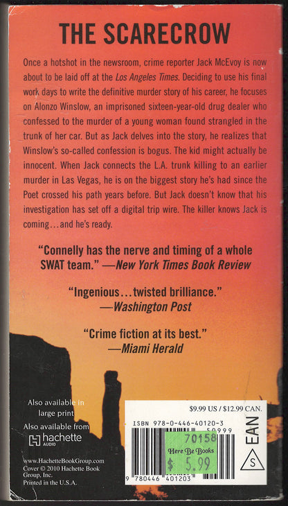The Scarecrow by Michael Connelly back cover