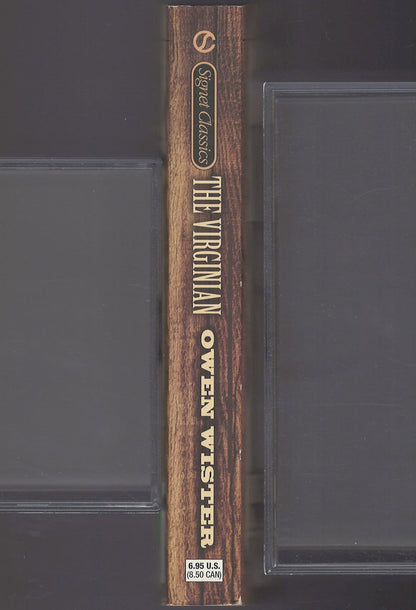 The Virginian by Owen Wister spine