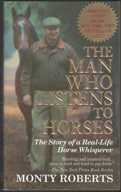 The Man Who Listens to Horses by Monty Roberts front cover