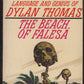 Cover of The Beach of Falesa by Dylan Thomas with a skull and palm tree illustration.